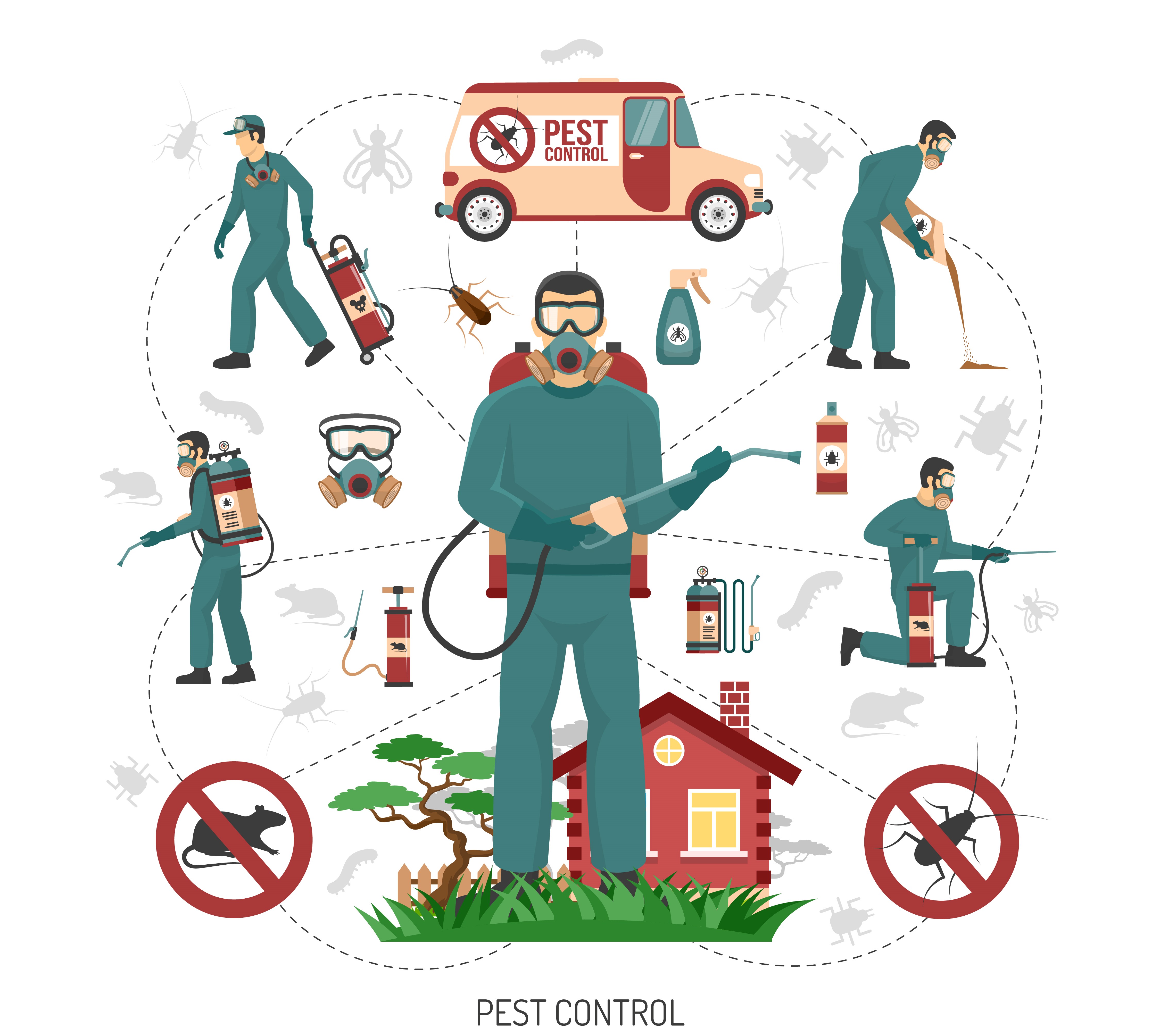 Τεχνικός απεντόμωσης στο χώρο